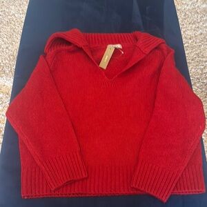 J. Crew Vibrant Red sweater